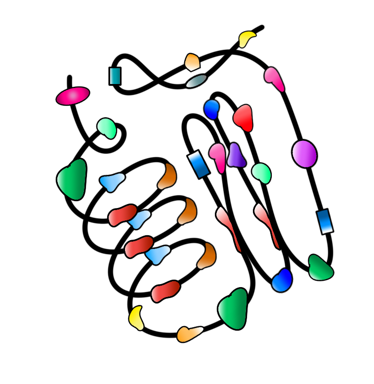 Normally the peptide bonds that connect amino acids together are not this long, but you get the point.
